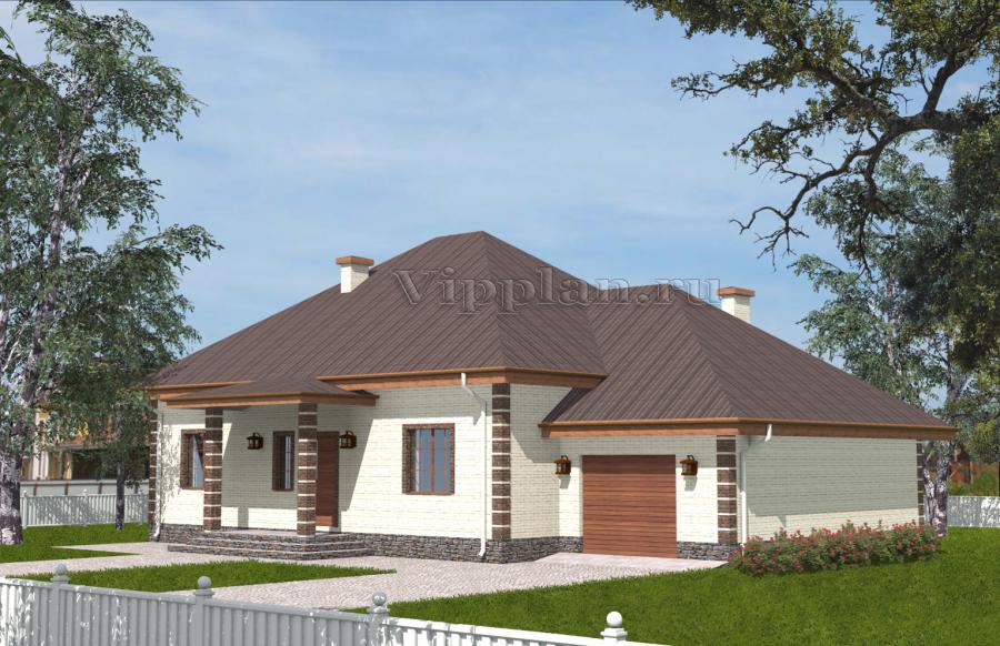 Проект одноквартирного дома с подвалом